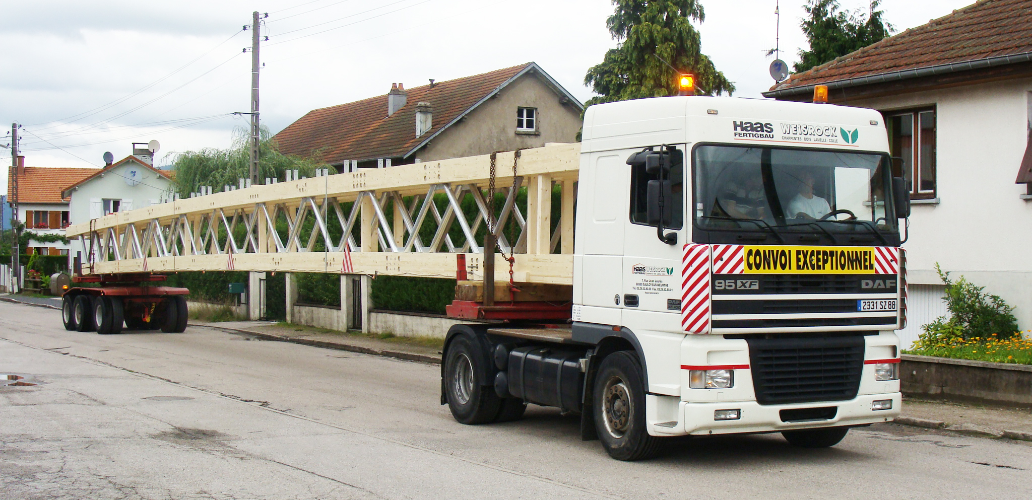 Transport exceptionnel Médiathèque Oullins (69) Weisrock